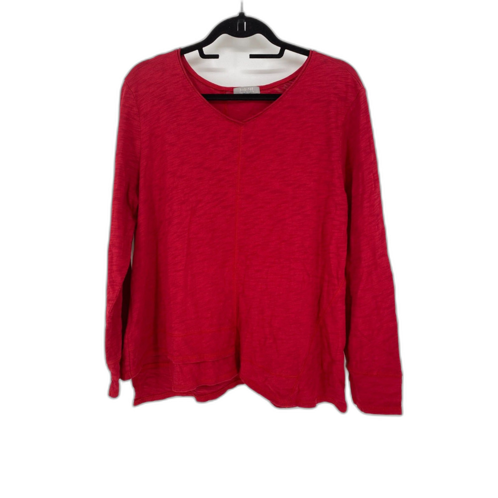 HABITAT clothes to live in Pull Over Shirt 100 Cotton Red Medium